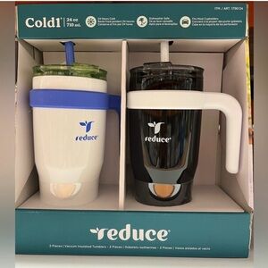 reduce Insulated Drinkware Set - White & Black